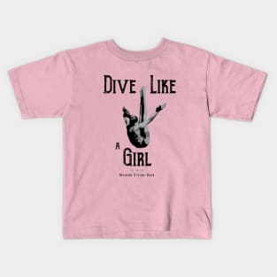 Women's Dive Like a Girl Diving Shirt Kids T-Shirt